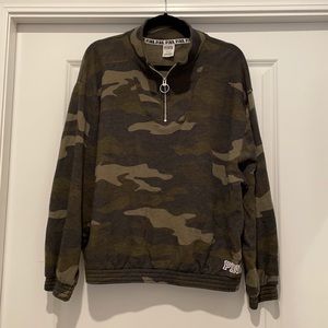 PINK Camo Quarter Zip